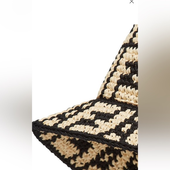 FENDI Raffia Logo Bucket Hat S/M - Picture 2 of 11